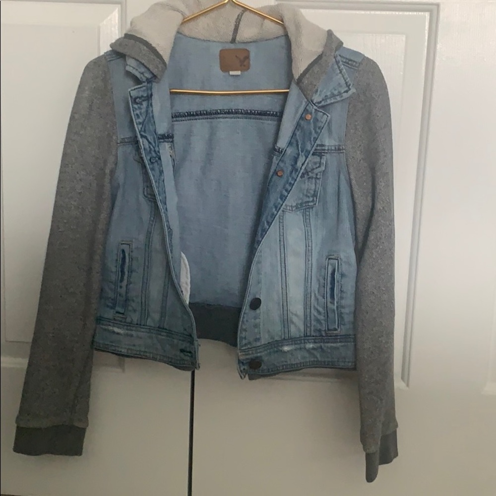 Hooded Jean jacket!